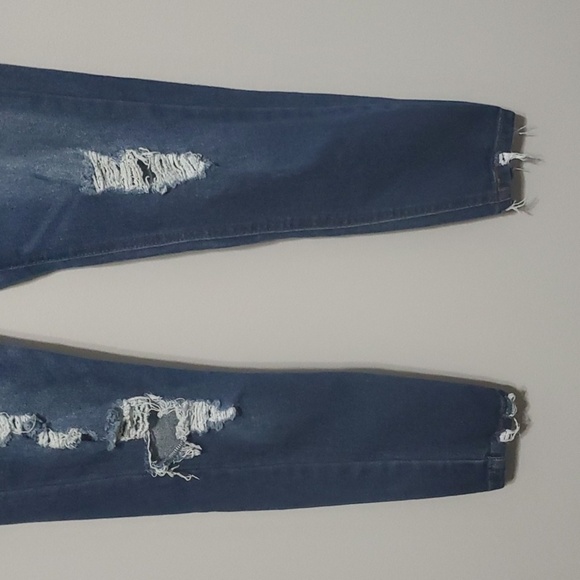 Vanilla Star jeans women's size 11 blue button-fly highrise high-rise high rise - Picture 3 of 8